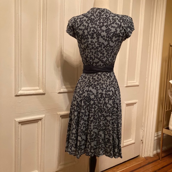 Tocca Blue and Black Midi Dress - Picture 8 of 10